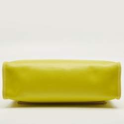 Pre Owned Hermes Lime/Naturel Sable Berline Toile and Vache Hunter Herbag Zip 31 Bag