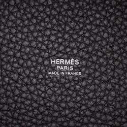 Pre Owned Hermes Picotin Lock 18 Pull Noir Taurillon Clemence Bag 