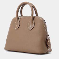 Pre Owned Hermes Bolide 1923 Etoupe Evercolor Mini