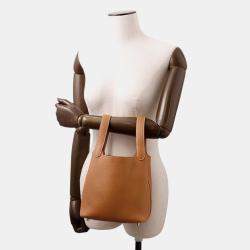 Pre Owned Hermes Picotin Lock Gold Taurillon Clemence PM