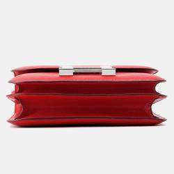Pre Owned Hermes Constance3 Miroir Rouge Ladue Chevre Myzore Goatskin Mini