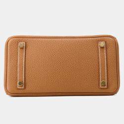 Pre Owned Hermes Birkin Gold Togo Leather Size 25