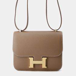 Pre Owned Hermes Constance 3 Miroir Etoupe Epsom Mini