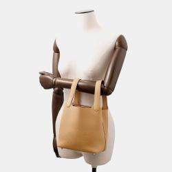 Pre Owned Hermes Picotin Lock Biscuit Taurillon Clemence PM
