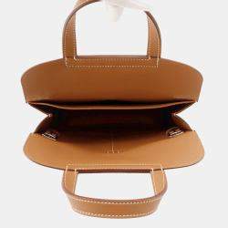 Pre Owned Hermes Halzan Gold Swift Leather Mini