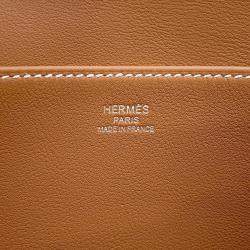 Pre Owned Hermes Halzan Gold Swift Leather Mini