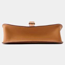 Pre Owned Hermes Halzan Gold Swift Leather Mini