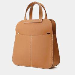 Pre Owned Hermes Halzan Gold Swift Leather Mini