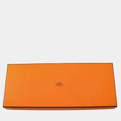 Pre Owned Hermes Elan Pocket 24 Gold Swift Leather Size 24