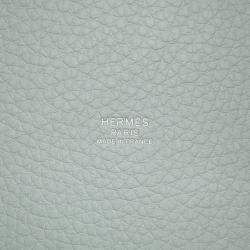 Pre Owned Hermes Picotin Lock Blue Pale Taurillon Clemence PM