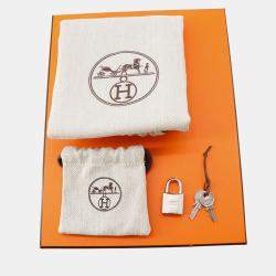 Pre Owned Hermes Picotin Lock Blue Pale Taurillon Clemence PM