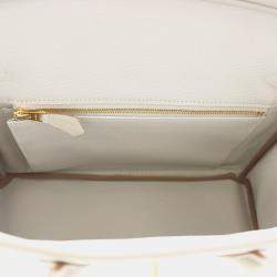 Pre Owned Hermes Birkin Grease Pail Togo Leather Size 25