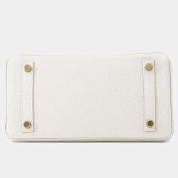 Pre Owned Hermes Birkin Grease Pail Togo Leather Size 25