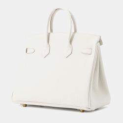 Pre Owned Hermes Birkin Grease Pail Togo Leather Size 25