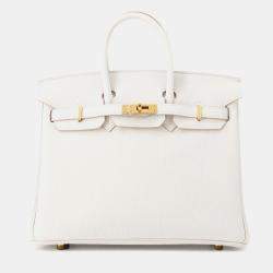 Pre Owned Hermes Birkin Grease Pail Togo Leather Size 25