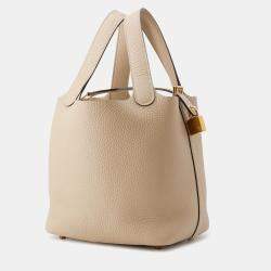 Pre Owned Hermes Picotin Lock Trench Taurillon Clemence PM