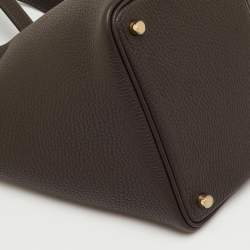 Pre Owned حقيبة هيرمس بيكوتين لوك 18 جلد تورليون كليمنس تشوكوليت