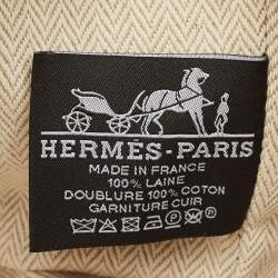 مملوكة مسبقًا هيرمس برايد-أ-براق كار صغير فوف قماش حقيبة