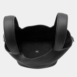 مملوكة مسبقًا Hermes Picotin Padlock 18 Black Taurillon Clemence