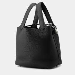 مملوكة مسبقًا Hermes Picotin Padlock 18 Black Taurillon Clemence
