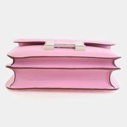 مملوكة مسبقًا Hermes Mauve Sylvestre Epsom Mini Constance 18