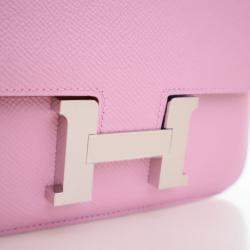 مملوكة مسبقًا Hermes Mauve Sylvestre Epsom Mini Constance 18