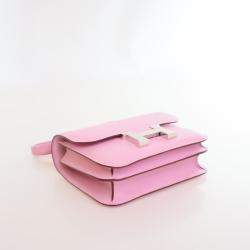 مملوكة مسبقًا Hermes Mauve Sylvestre Epsom Mini Constance 18