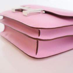 مملوكة مسبقًا Hermes Mauve Sylvestre Epsom Mini Constance 18