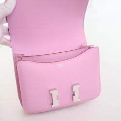 مملوكة مسبقًا Hermes Mauve Sylvestre Epsom Mini Constance 18