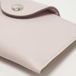 مملوكة مسبقًا Hermes Iliade Mauve Pâle Evercolor Leather Card Holder