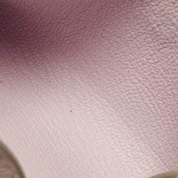 مملوكة مسبقًا Hermes Iliade Mauve Pâle Evercolor Leather Card Holder
