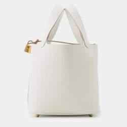 مملوكة مسبقًا Hermes Picotin Lock Grease Pail Taurillon Clemence PM