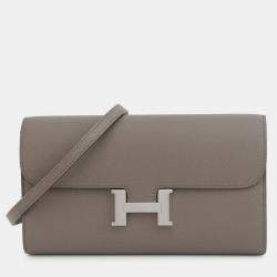 Pre Owned Hermes Constance To Go Etain Epsom