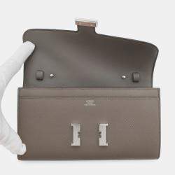 Pre Owned Hermes Constance To Go Etain Epsom