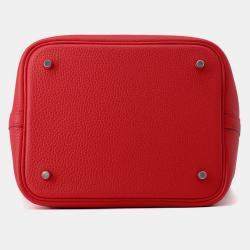 مملوكة مسبقًا Hermes Picotin Lock Rouge Ladue Taurillon Clemence MM