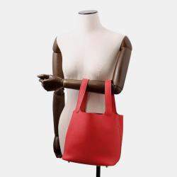 مملوكة مسبقًا Hermes Picotin Lock Rouge Ladue Taurillon Clemence MM