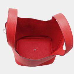 مملوكة مسبقًا Hermes Picotin Lock Rouge Ladue Taurillon Clemence MM