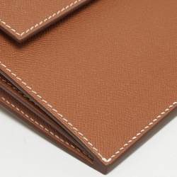 Pre Owned محفظة هير�مس كيلي بوكيت مادام ذهبي طويل