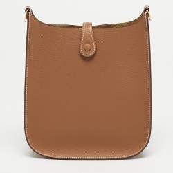 مملوكة مسبقًا حقيبة هيرمس إيفلين TPM  جلد تشوكيليت كليمنس