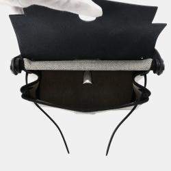 Pre Owned حقيبة هيرميس هيرباغ زيپ ميني جلد هانتر إكرو\أ سوداء وائل