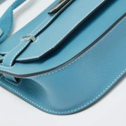 Pre Owned حقيبة كتف هيرمس ميني جيبسير جلد إيفركلور بلو جين إكسسوار مطلي بلاديوم