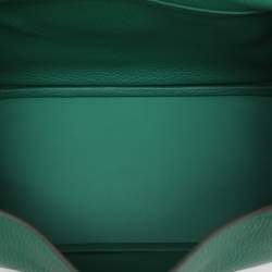 Pre Owned حقيبة هيرمس ليندي 26 فيرت فيرتيكو كليمنس إكسسوار مطلي بلاديوم