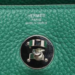 Pre Owned حقيبة هيرمس ليندي 26 فيرت فيرتيكو كليمنس إكسسوار مطلي بلاديوم