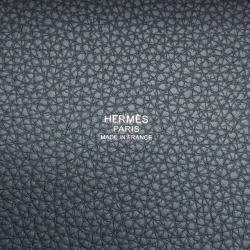 Pre Owned حقيبة هيرميس بيكوتين لوك إيكلا فيرت مانغروف/غوريفانتان جلد توريلون كليمنس سوفت حجم متوسط