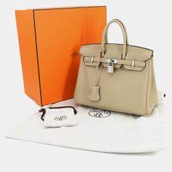 Pre Owned Hermes Birkin 25 Togo Trench Handbag
