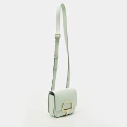 مملوكة مسبقًا Hermes Della Cavalleria Mini Vert Peppermint Epsom Leather Crossbody Bag