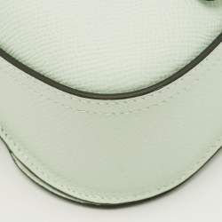 مملوكة مسبقًا Hermes Della Cavalleria Mini Vert Peppermint Epsom Leather Crossbody Bag