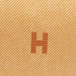 Pre Owned Hermes Bride-a-Brac Carre Large Fauve Merino Wool Pouch