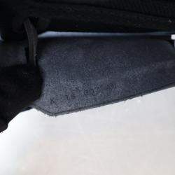 Pre Owned Hermes Noir Military Toile Mini Herbag Zip 20