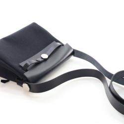 Pre Owned Hermes Noir Military Toile Mini Herbag Zip 20